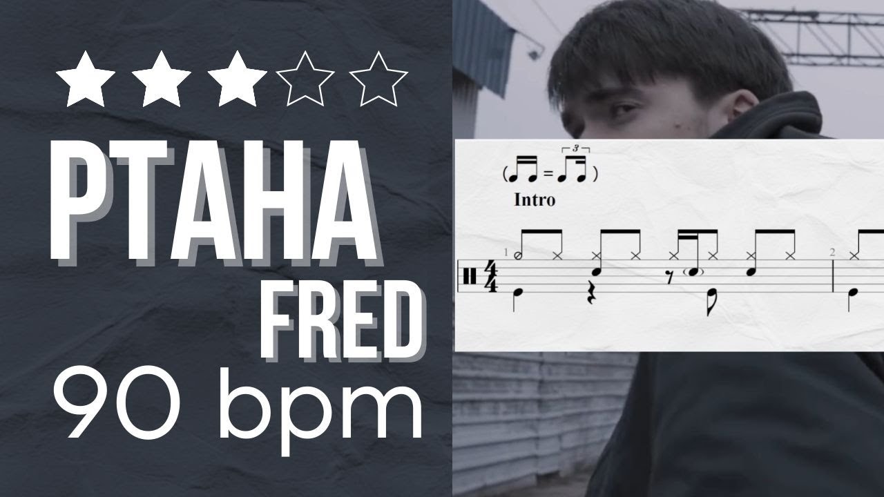 Drum Sheet “PTAHA FRED” The Unsleeping (★★★☆☆) (Drum score)
