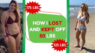How I lost 50 lbs & kept it off without hitting the gym daily or eliminating my favorite foods!!!