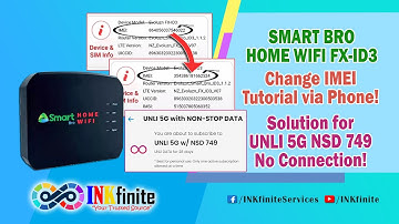 Smart Bro Home WiFi FX-ID3 Change IMEI Tutorial via Mobile Phone 2025 | INKfinite