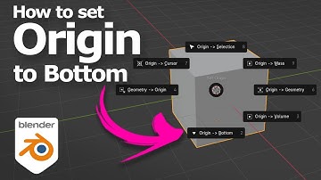 Blender set origin to bottom