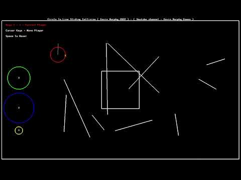 Updated - Circle To Line Sliding Collision Demo And Source Code