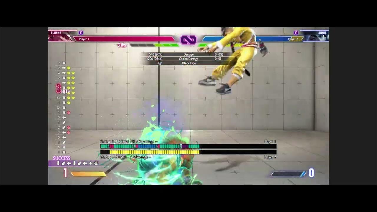 Blanka OD Electric Thunder SA2 Activation Combo (Street Fighter 6