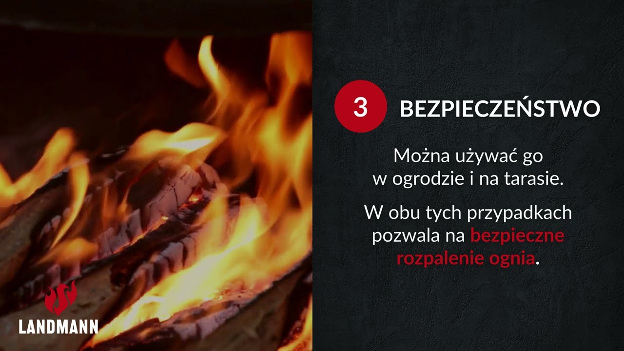 Kominek ogrodowy ze stali CORTEN od Landmann