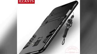 Rzants Samsung Galaxy A6 / A6 Plus Hard Back + Soft Edge Dirt-resistant Anti-knock Kickstand Cover