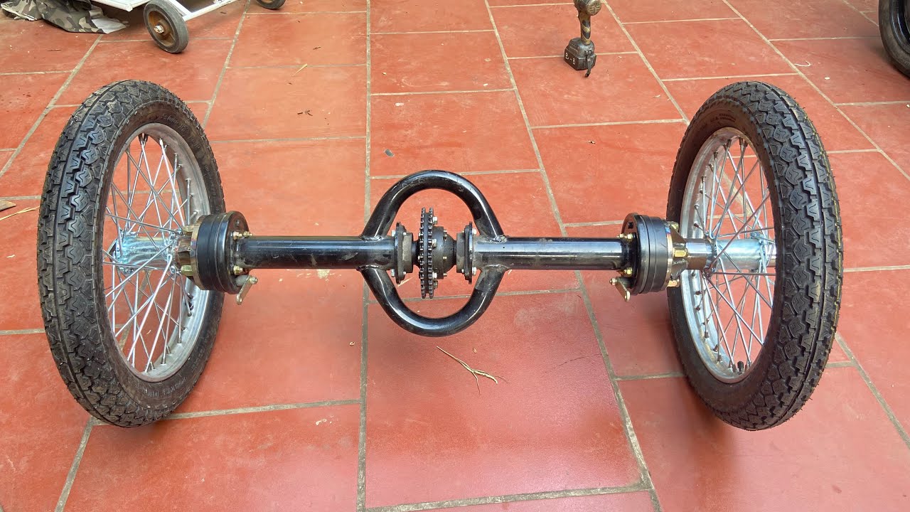 Cartech | Homemade electric car from motorbike wheel part 1: Rear axle ...