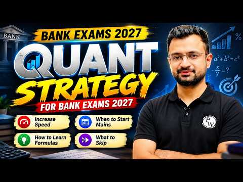 Bank Exams 2027 🔥 Quant Strategy | Speed, Formulas & Mains Preparation | by Sumit Verma Sir