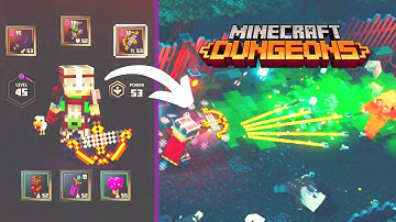 Minecraft Dungeons: Overpowered *CROSSBOW* Build (Gameplay) | Minecraft Dungeon Guide