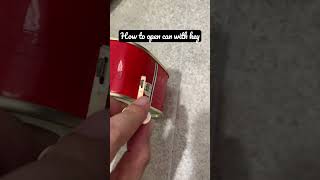 How to open can with key🗝️ #howto