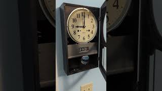 日 Sunday 20th Seiko mechanical 30-Day Striking Wall Clock with Japanese calendar clock #seiko