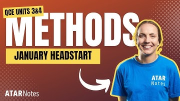 QCE Maths Methods 3&4 January 2025 Lecture