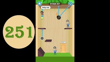 Rescue Cut Level 251 [2021] [HD] rescue cut rope puzzle