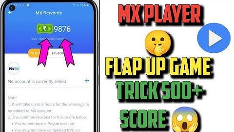 MX Player Flap Up Game 500+ Score Trick 😱🤫