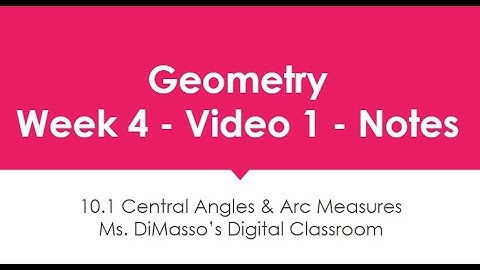 Central angles and arc measures worksheet answer key
