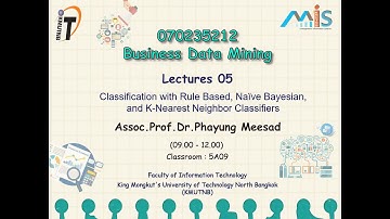 Classification with Rule Based, Naive Baye, KNN (Lecture 5-1: Business Data Mining 2-2017)