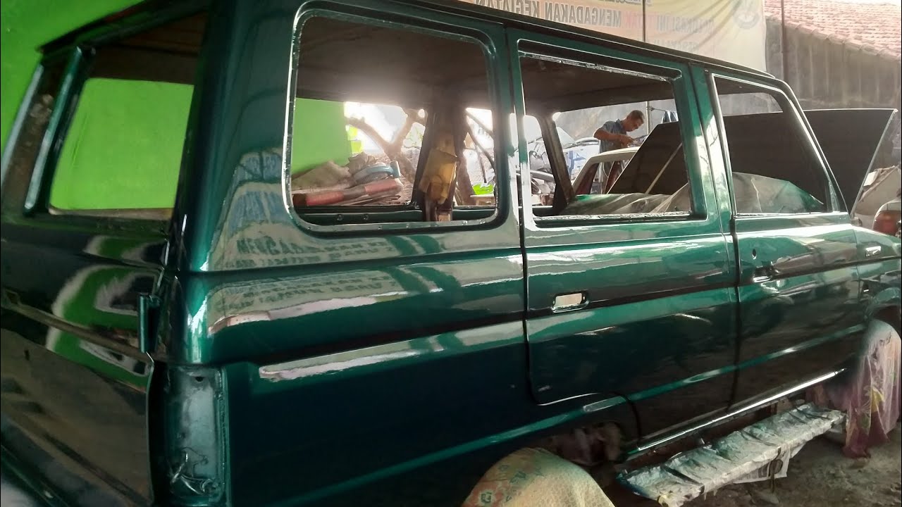 RESTORASI MOBIL KIJANG WARNA HIJAU