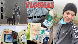 VLOGMAS : KLICALA SEM REŠILCA , HILL WORKOUT & NOTINO NAKUP