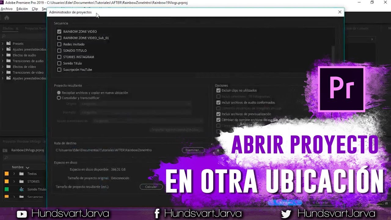 ABRIR PROYECTO DE PREMIERE EN OTRA COMPUTADORA / UBICACIÓN SIN PERDER