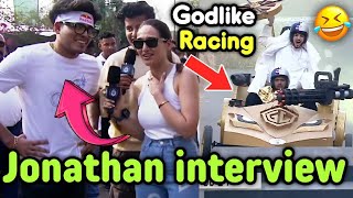 Jonathan interview in Redbull event 🔥 Godlike complete racing video 🤭