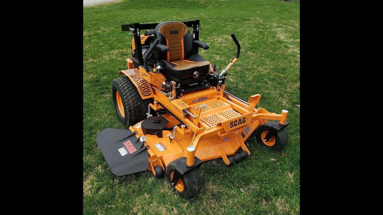 Scag Turf Tiger II 37 HP EFI Vanguard 61" Deck - YouTube