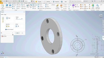 Bài tập 15 Inventor Mô hình hóa 3D và xuất bản vẽ 2D trong inventor