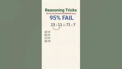 Reasoning Analogy Tricks 🔥 | SSC CGL GD CHSL MTS RRB Reasoning Classes | #shorts