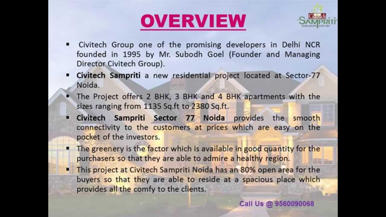 Civitech Sampriti residential apartments at Sector-77 Noida