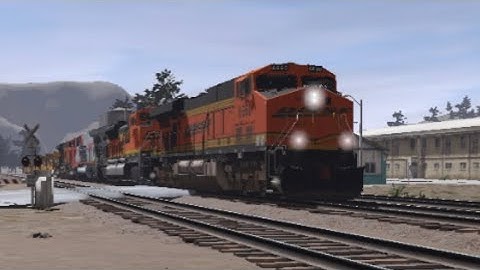 Trainz Simulator 3 BNSF Empty Intermodal train
