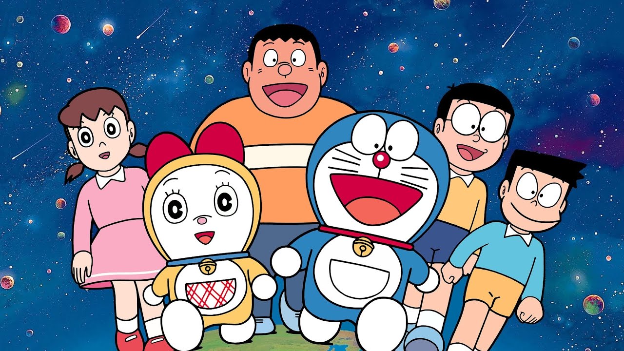 Doreamon Color DOREAMON & NOBITA EASY SKETCH DRAWING || DOREAMON COLOR ART🎠DORAEMON # ...