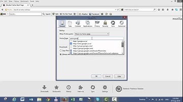 How To Change The Default Home Page In Mozilla Firefox