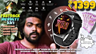 Fastrack Revoltt XR1 1.38" Round HD Display, SingleSync BT Calling, Advanced Chipset Smartwatch 2024