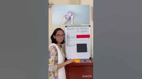 Stop ✋ making this mistake! ✅❌: accept, except, expect