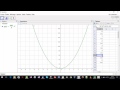 Graphe d'une fonction et tableur geogebra