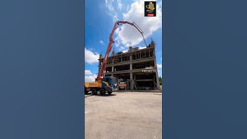 Commercial Building Column concrete casting by using Boom placer #kaalibindi  #banjara #Sanjrathod