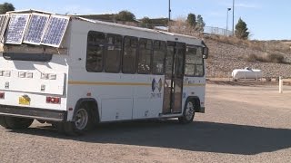New Mexico woman invents state's first solar powered bus