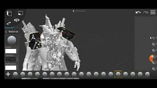 making titan camera man in Prisma3D. link in the description screenshot 4