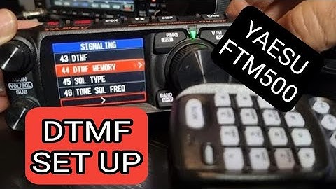 YAESU FTM500 - DTMF SET UP./ AUTO & MANUAL