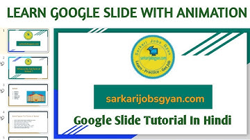 Learn Google Slides with Animation | Google Slides Tutorial in Hindi | Google Slides Animation