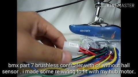 Bmx ebike part 7.brushless controller with or without hall sensor.