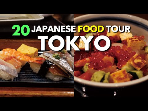 BEST 20  ULTIMATE JAPANESE FOOD TOUR IN TOKYO: Japan Travel Guide 2024
