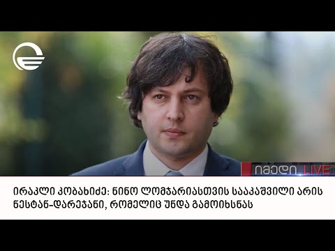 ირაკლი კობახიძე: ნინო ლომჯარიასთვის სააკაშვილი არის ნესტან-დარეჯანი, რომელიც უნდა გამოიხსნას