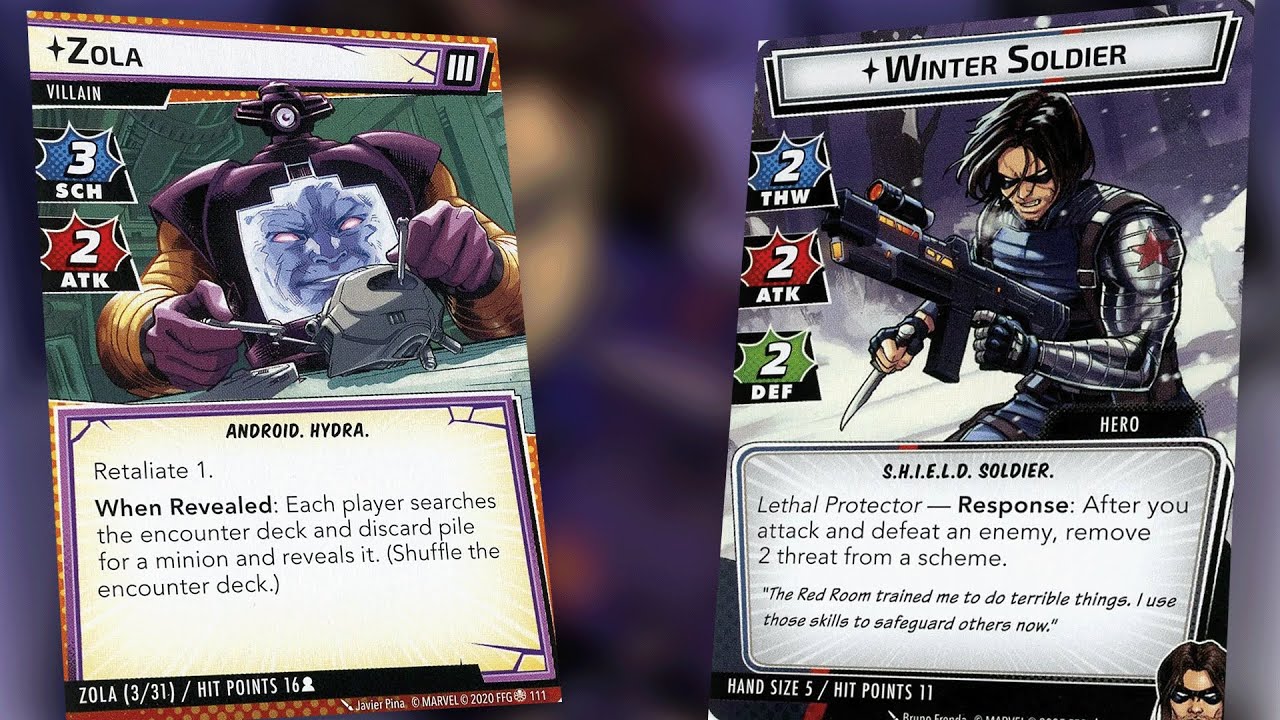 Winter Soldier (Protection) vs Expert Zola Marvel Champions Live Replay