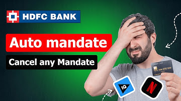How to cancel auto mandate in HDFC bank online | How to cancel VidiQ E-Mandate
