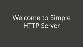 Simple HTTP Server screenshot 5