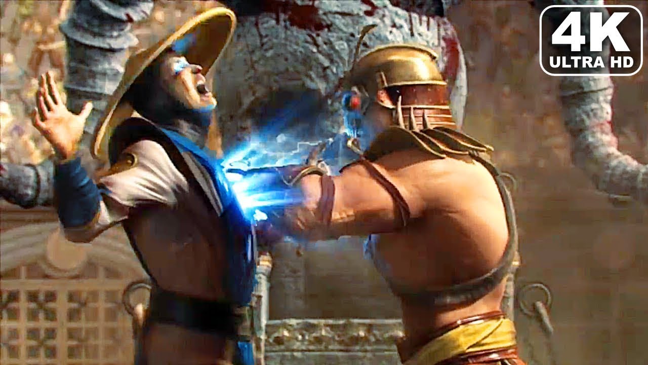 Shao Kahn Kills Raiden Scene 4K ULTRA HD - MORTAL KOMBAT