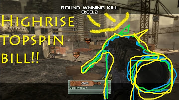 MW2 Highrise Topspin Trickshot With Edit