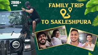 Family trip to sakleshpura Vlog | Mahindra Thar  | Samsameer_insta