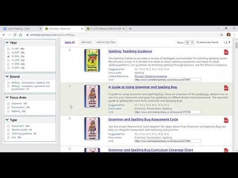 Grammar & Spelling Bug Log in & Allocating resources (Bug Club video for teachers in English)