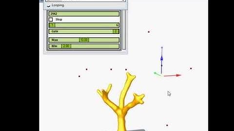 Modeling a mesh with attractors points.