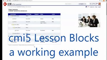 cmi5 Lesson Blocks - a working example