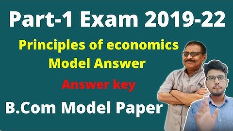 Brabu Part-1 model paper Principles Of economics b.com